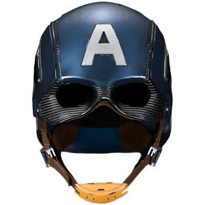 Captain America helmet with transparent background