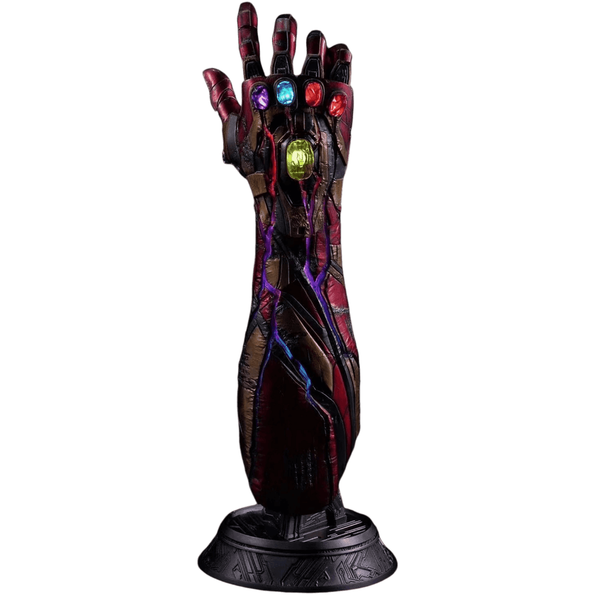 Iron Man infinity gauntlet with transparent background