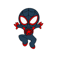 Miles Morales cartoon illustration transparent icon