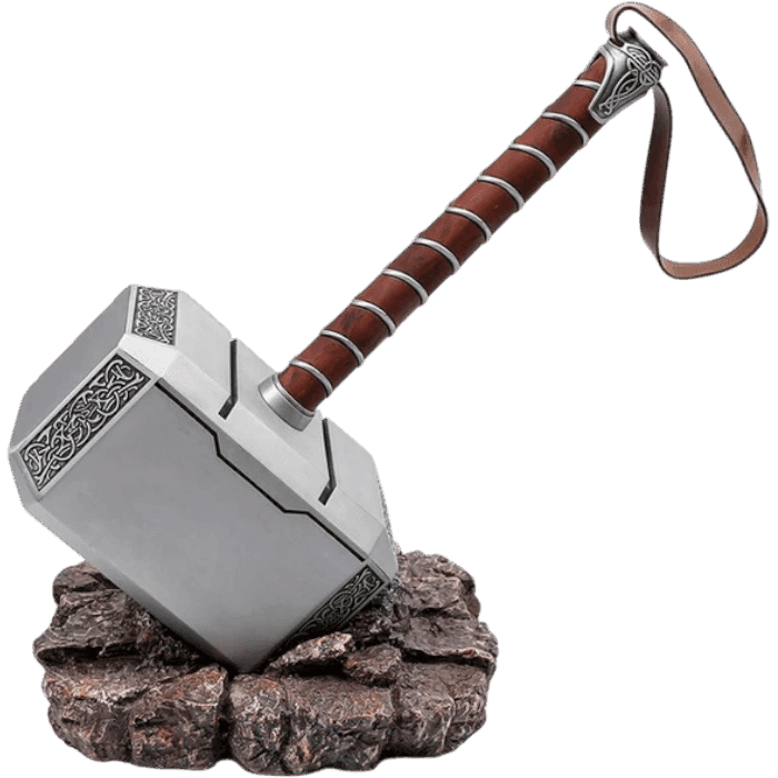 Thor hammer with transparent background